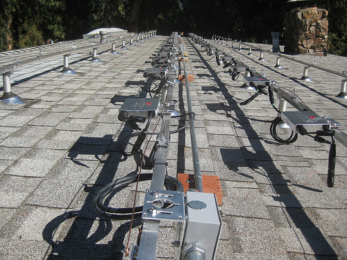 solar microinverters on rails