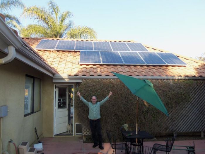 A OneRoof Energy customer and his installation