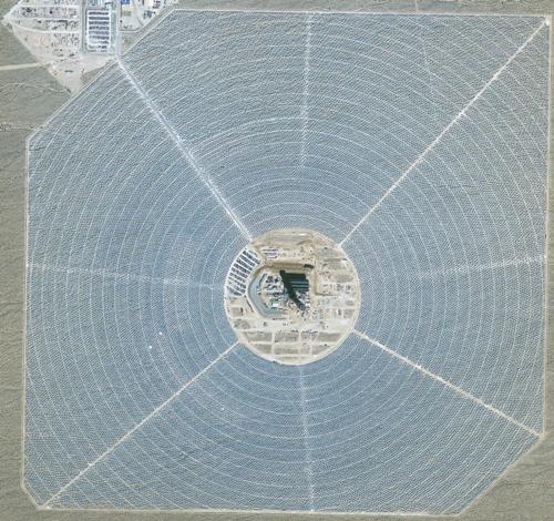 Progress at the Ivanpah site as of October 2012