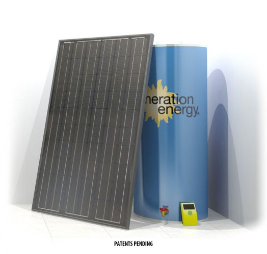 PV powered solar hot water heater