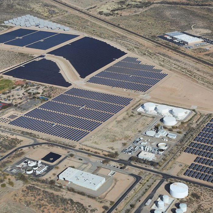 UA's Solar Zone test facility. Courtesy TEP's Facebook page.