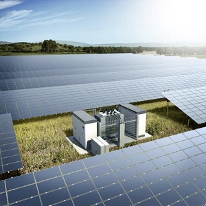 Mock up of a solar array