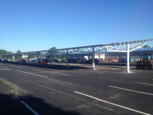 solar-powered electric vehicle charging station