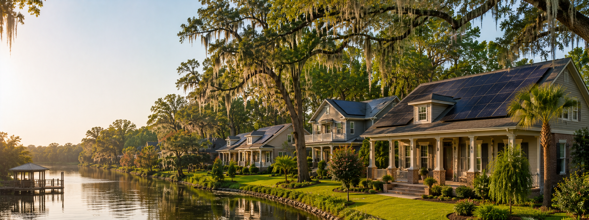 Premium Louisiana solar leads — Louisiana homes with rooftop solar panels