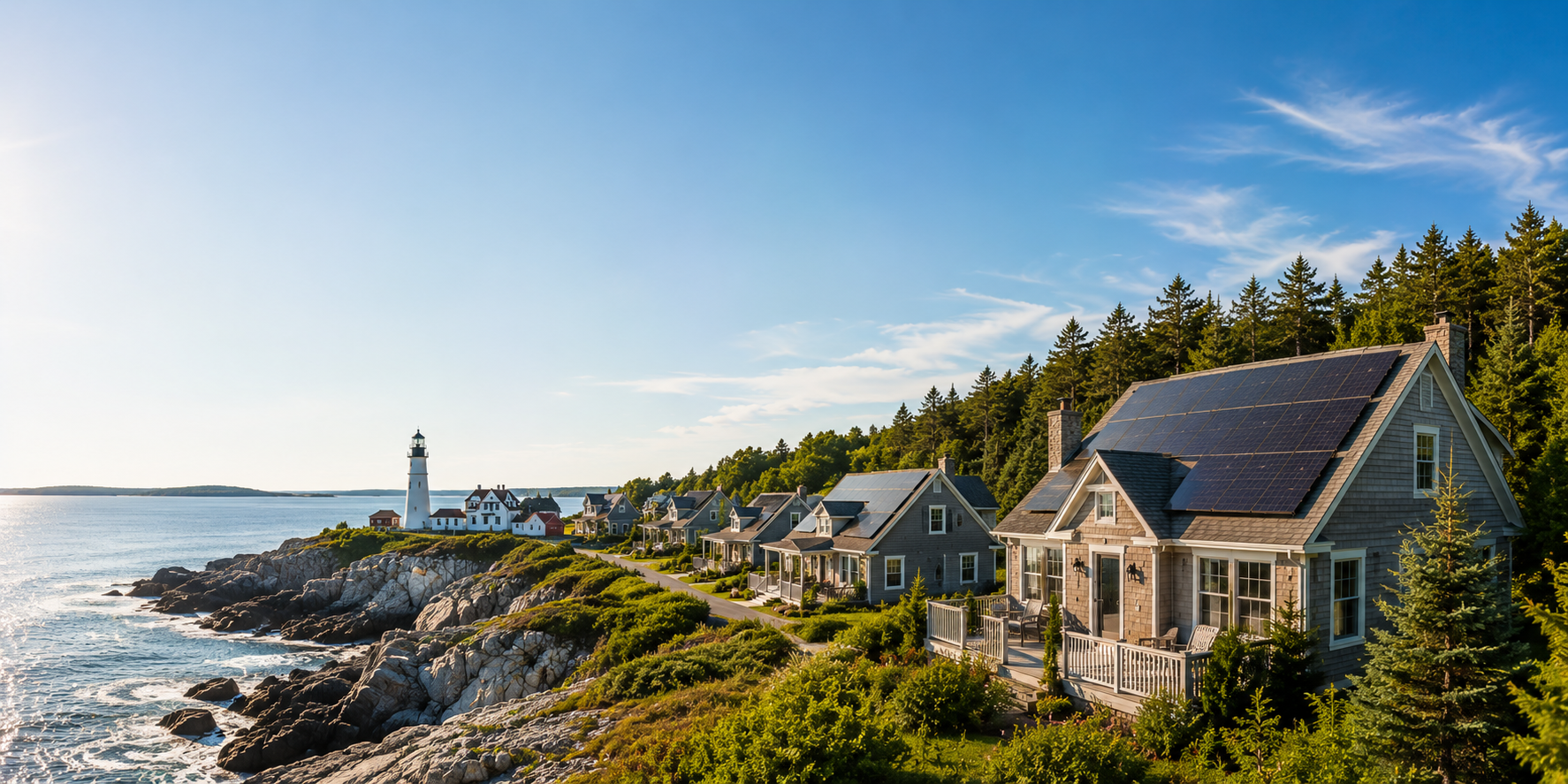 Premium Maine solar leads — Maine homes with rooftop solar panels