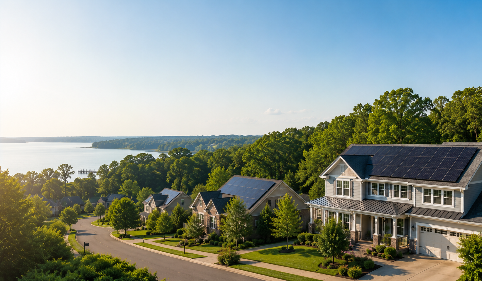 Premium Maryland solar leads — Maryland homes with rooftop solar panels
