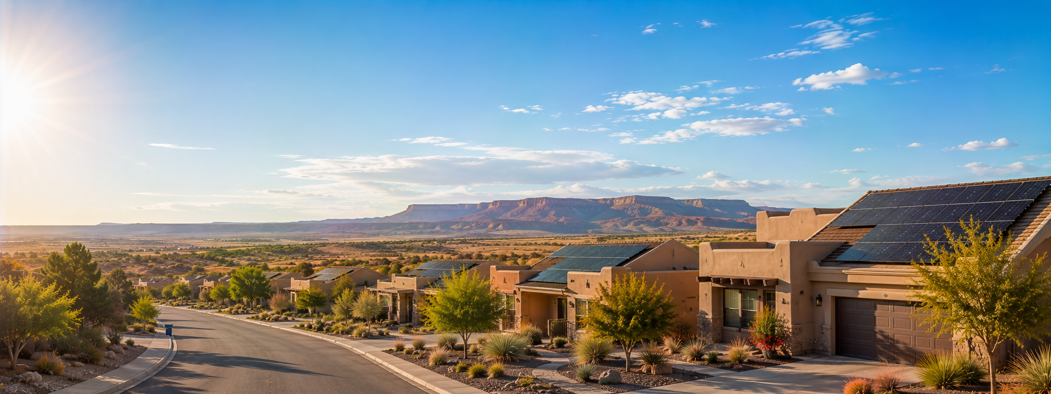 Premium New Mexico solar leads — New Mexico homes with rooftop solar panels