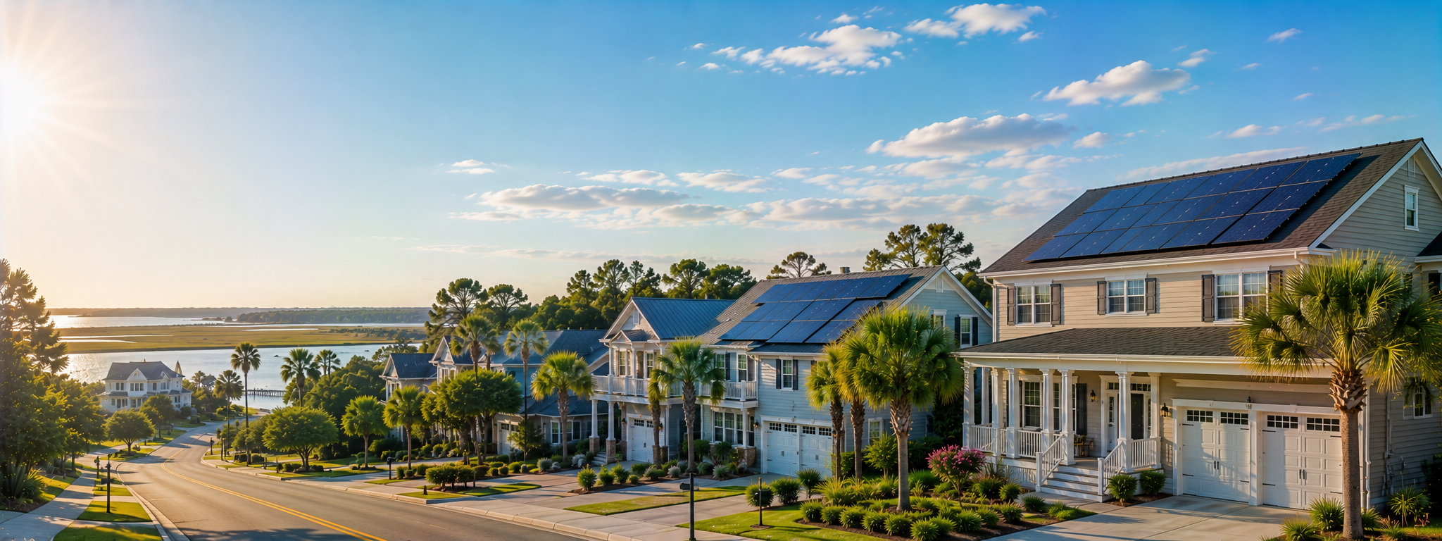 Premium South Carolina solar leads — South Carolina homes with rooftop solar panels