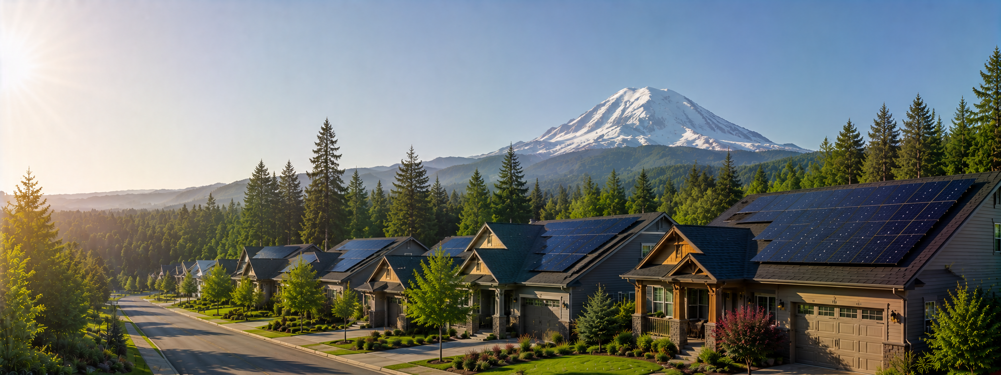 Premium Washington solar leads — Washington homes with rooftop solar panels
