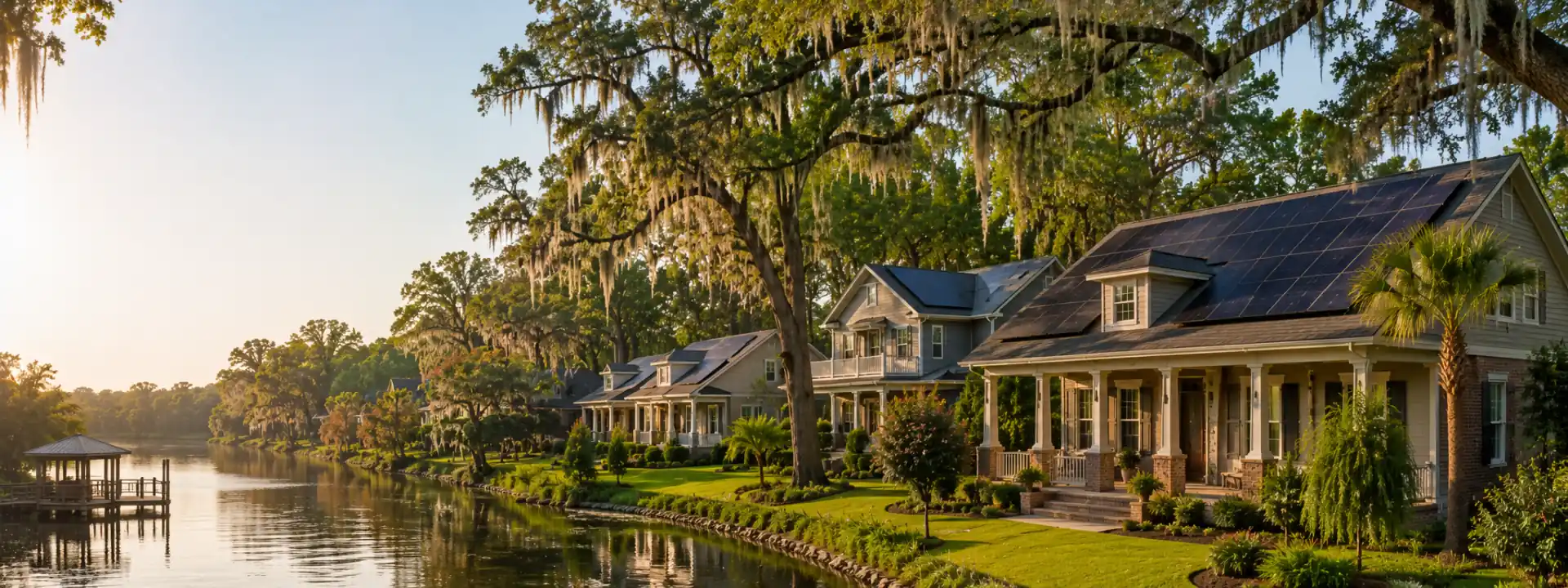 Premium Louisiana solar leads — Louisiana homes with rooftop solar panels
